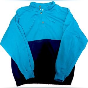 Cheetah Mervyns Men’s turquoise/aqua/navy blue sweater (L)
